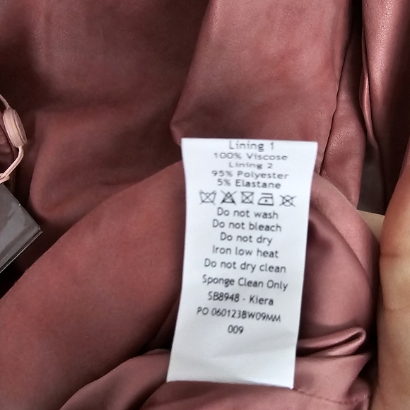 House of CB Keira Blazer Vegan Leather Size Medium New With Tags - Picture 10 of 12